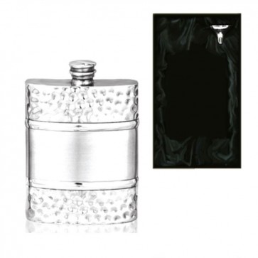 6oz Bobbled Pewter Hip Flask Perfume Sample