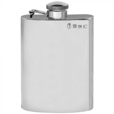 6oz Captive English Pewter Hip Flask Perfume Sample