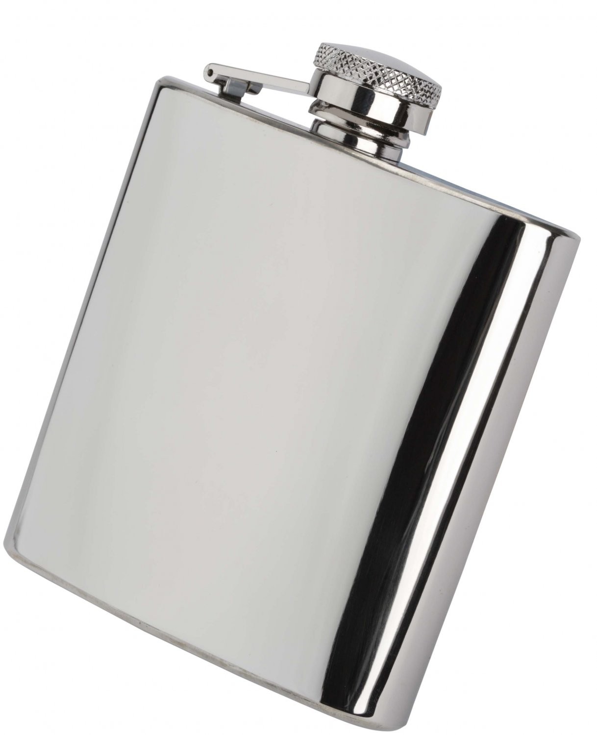 Laser Engraved 6oz Stainless Steel Hip Flask With Cyclist Design 