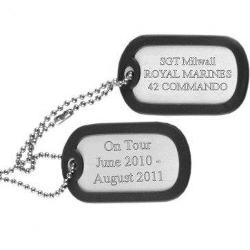 Military Army Dog Tags - Stainless Steel Perfume Sample