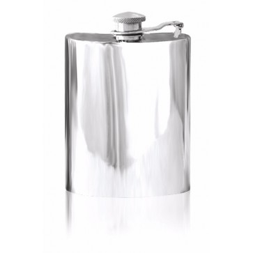 Personalised 6oz Hip Flask English Pewter Captive Lid SF503/502 Perfume Sample