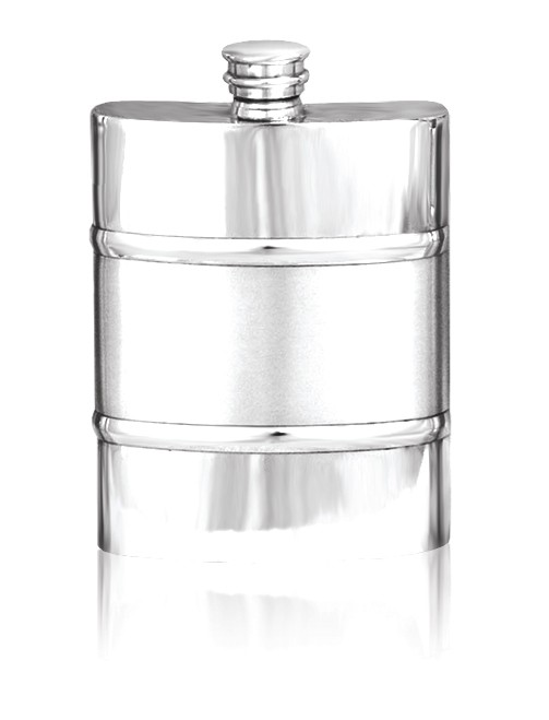 Personalised 6oz Hip Flask English Pewter SF551/552