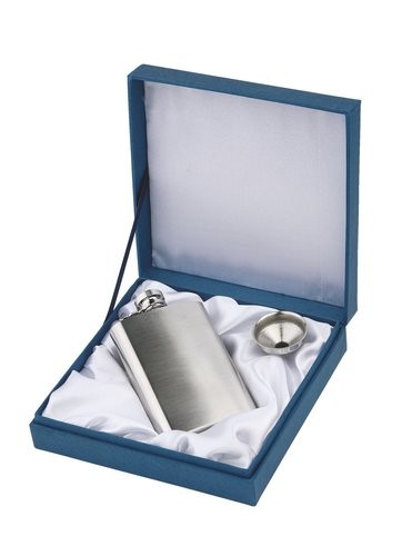 Personalised Brushed Stainless Steel Hipflask