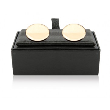 Personalised Gold Plated Oval Cufflinks Perfume Sample