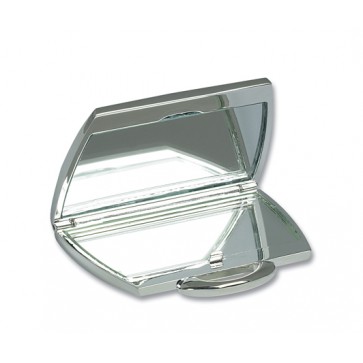 Personalised Handbag Shaped Compact Handbag Mirror Silver Plated Perfume Sample