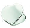 Personalised Heart Compact Handbag Mirror Silver Plated
