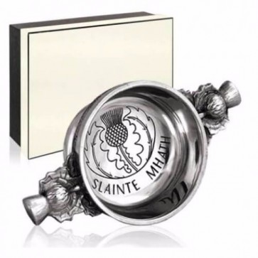 Piper Pewter Gaelic Quaich Slainte Mhath Perfume Sample