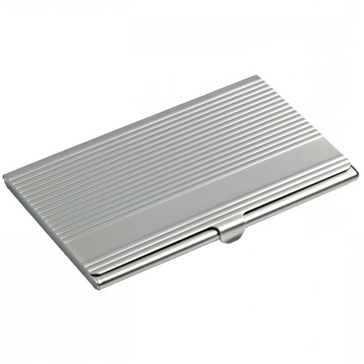 Ribbed Business Card Holder