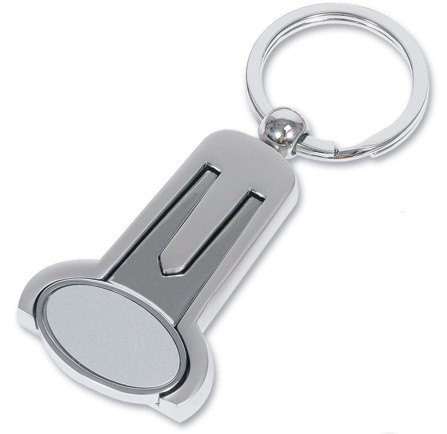 Silver Plate Golf Keyring