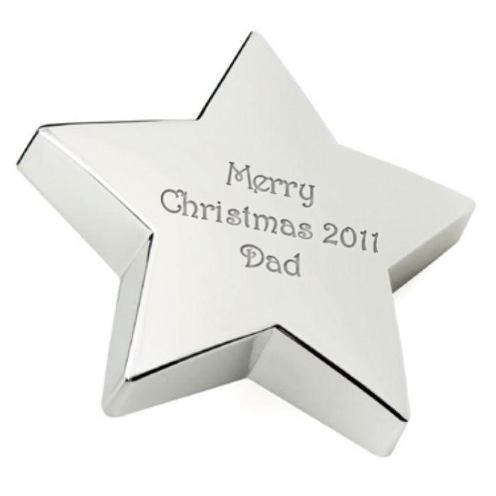 Silver Star Paperweight