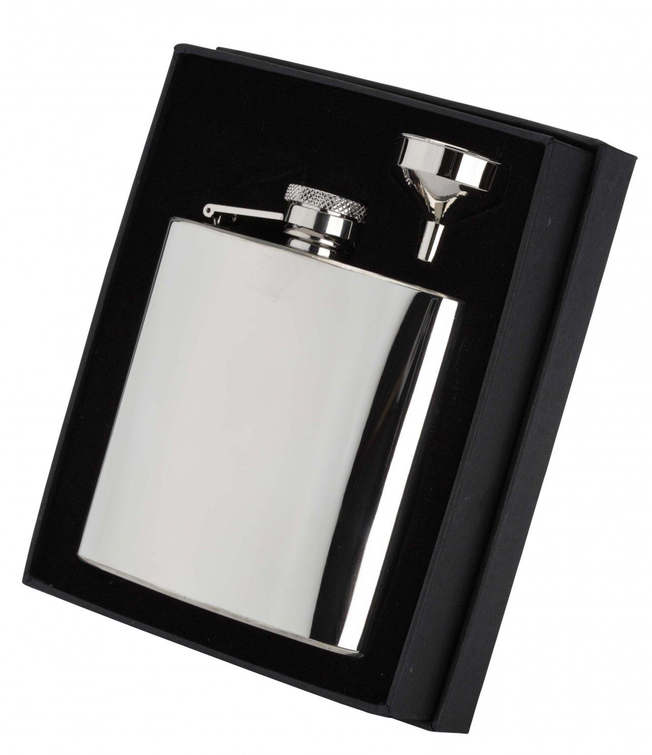 Stainless steel 6oz hipflask