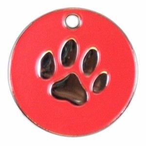 Stainless Steel Paw Pet Tag