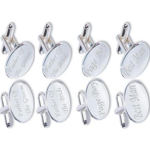 Wedding Package 2: Cufflinks Gift Set - Father of Bride/Groom, Best Man, Page Boy