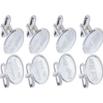 Wedding Package 2: Cufflinks Gift Set - Father of Bride/Groom, Best Man, Page Boy Perfume Sample