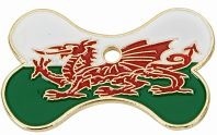 Welsh Dragon Bone Pet Tag