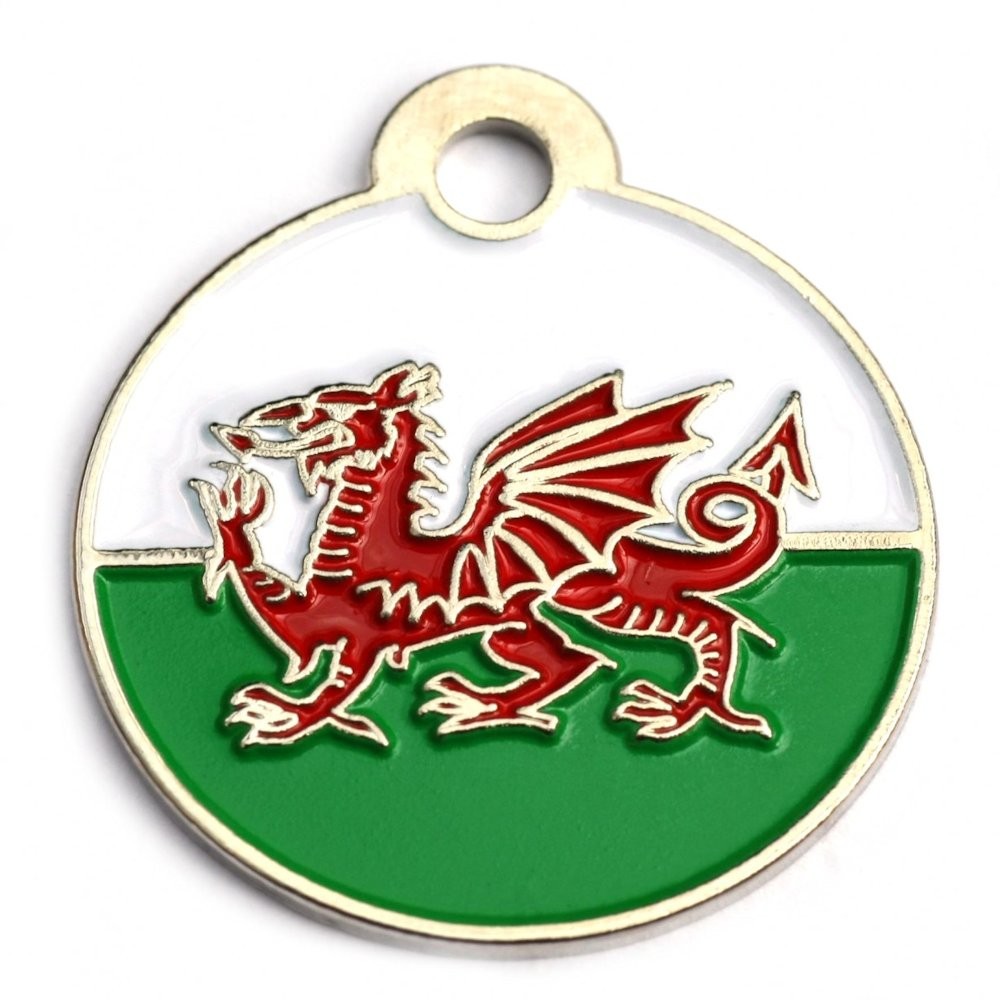 Welsh Round Pet Tag