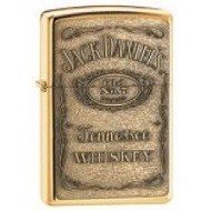 Zippo Jack Daniels Embossed Brass Genuine Zippo Lighter
